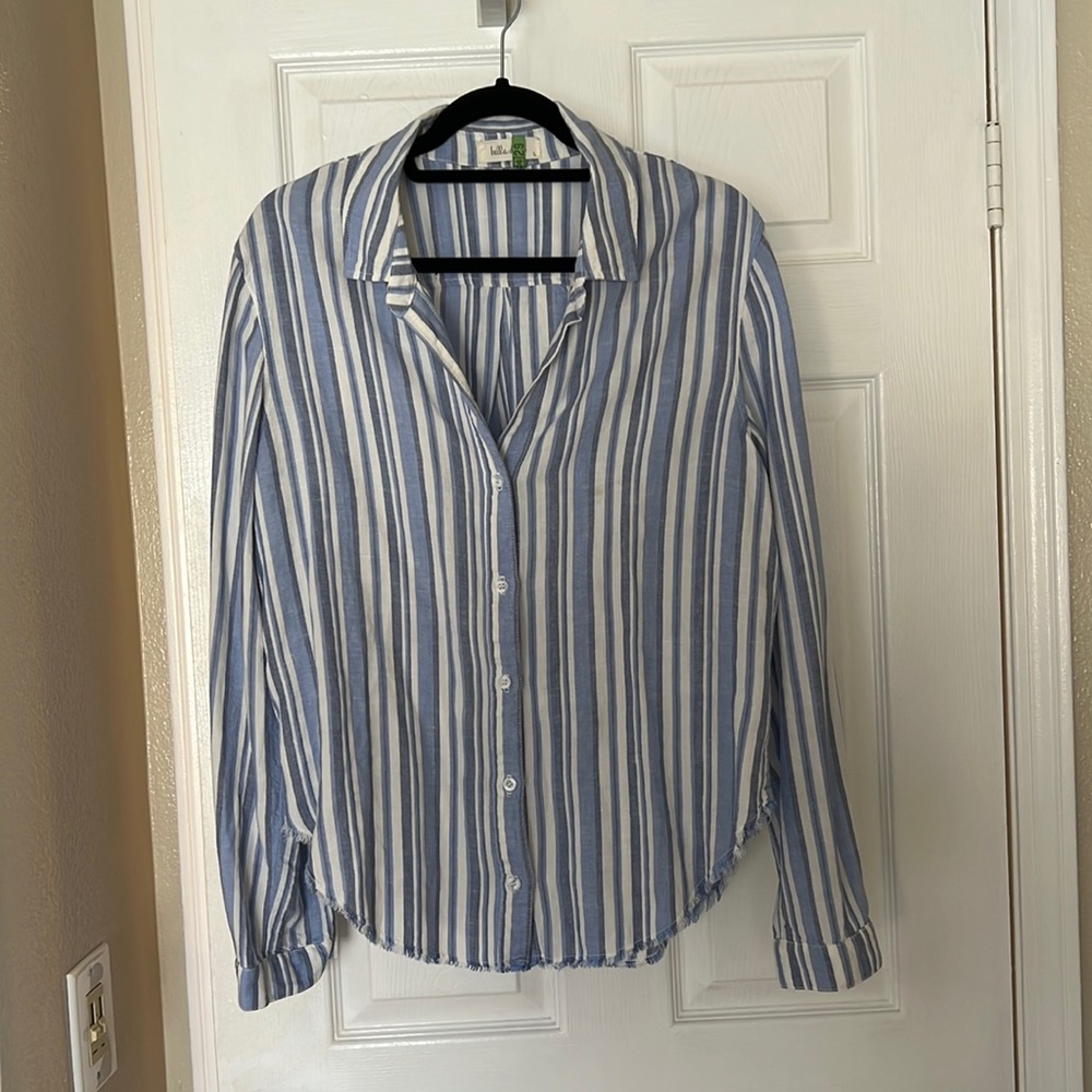 Bella Dahl stripe button down. Like new